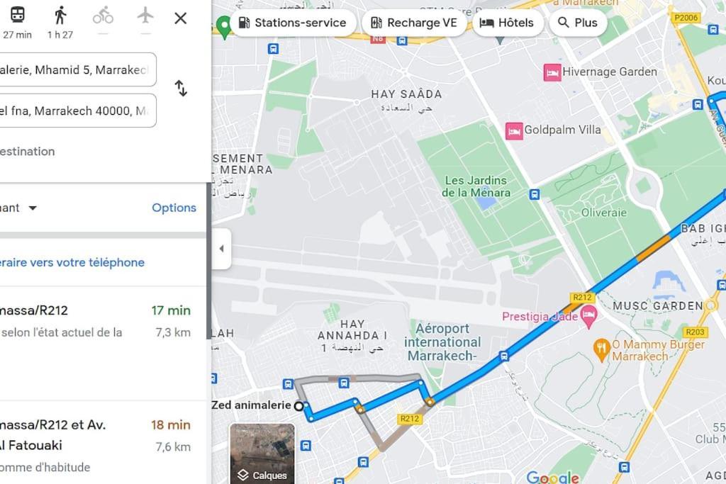 Appartement 7 Min De L'Aeroport De Marrakech Маракеш Екстериор снимка